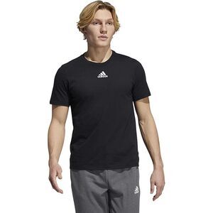 EK0174 Adidas Men's Amplifier Regular Fit Cotton T-Shirt Black 2XL
